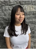 矯正ストレート×オン眉×レイヤー