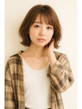 エストータルビューティサロン(es TOTAL BEAUTY SALON) 無造作カールxボブディ xＮ．カラー