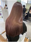 ケラチントリートメント×チェリーレッドで圧倒的な艶髪へ♪/moe