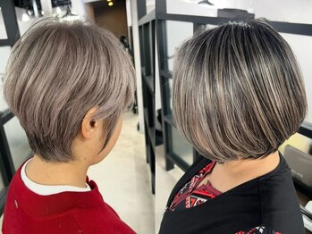 アンドグレイ 東京町屋店(and gray.)の写真/【本気の頭皮改善】 「しみない・傷まない」白髪染め体験。ザクロペインターで叶える、大人の美髪習慣