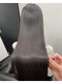 ロングヘアー　縮毛矯正髪質改善　赤坂見附