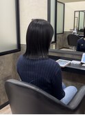 切りっぱなしボブ/髪質改善/グレージュカラー