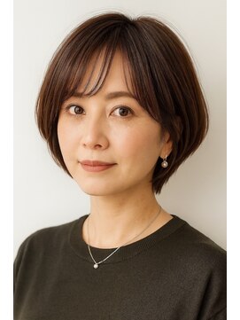 ゲイン(Gain) ショートカット・レイヤーカット×白髪ぼかし