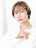 シールスルーバングハイライト丸みショートf古河10代20代30代