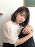 髪質改善トリートメント+カラー　￥16500→￥12100　　※シャンプー、ブロ-込み