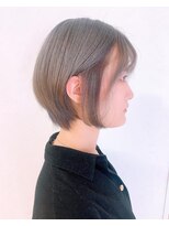 シエ バイ ケンジ 湘南台(sie by KENJE)&nbsp;ダークパープル/ナチュラルショート/夏のヘアアレンジ/湘南台