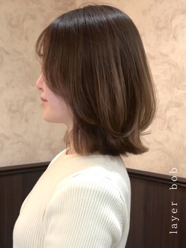 ロンド 銀座(Lond) ☆春日☆縮毛矯正ミルクブラウンダウンバングダークパープル33