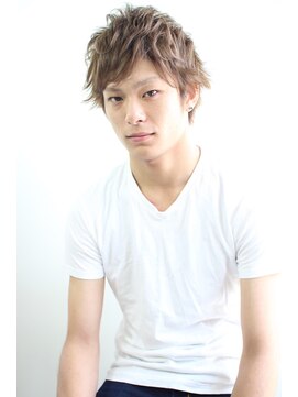 ヘアー ルーム レッド(hair room. red by NYNY) メンズ×ハイライト×アッシュ