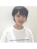 ななめバングのハニーショート☆表参道Cocoon ACO☆