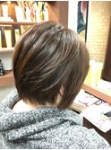 ふんわり前下がりボブ
