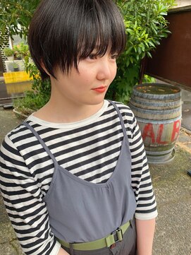 ブルー(BLUE) #BLUE    マッシュショート