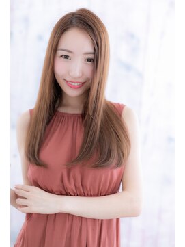 ミック 日暮里店(miq) 縦ライン小顔ナチュラルストレート☆ウルツヤ透明感a