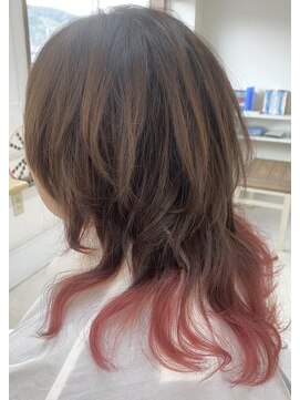 ヘアーリゼル(Hair Rizel) ウルフ裾カラー