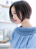 ★ラインカラーナチュラルマッシュぱっつんボブ20代30代40代★7