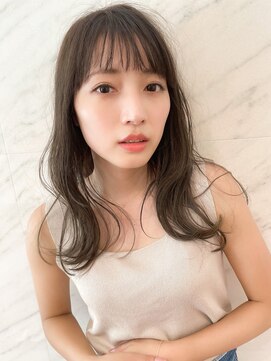 ソワリー 栄(THOiRY) THOiRY【女性らしい柔らかヘア】似合わせ小顔艶髪ゆる巻きロング