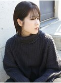 天神【BIRTH】ココアベージュ×ぶつ切りボブ