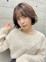 サロンド アクトレス 恵比寿店(salon de actress) 大人ガーリー　ふんわりボブ　透明感グレージュカラー