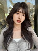 上品な色気の出る韓国レイヤースタイル