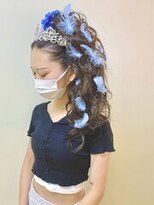 ディア(.eer) 体育祭、お祭り、イベントに! // コーンロウ ×盛り髪セット