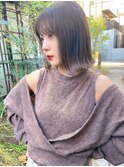 イヤリングカラー 縮毛矯正 韓国風 ダブルカラー 髪質改善_4325