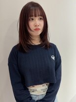 ヨーク(YOKE) 【YOKE】顔まわりレイヤーレッドブラウンフェイスレイヤー暖色系