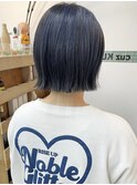 【cuz KLUB】ブリーチデザインブルーボブ【池袋】