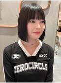 【北澤華】姫カットセミディシアーカラーボブ/縮毛矯正