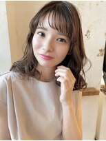 メゾンマリ(MAISON MARI)  大人可愛いワンレングスボブ/透明感バニラベージュ