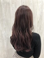 テーラヘアー 成田店(TELA HAIR)&nbsp;ピンクバイオレット×ゆる巻きロング【TELA HAIR】