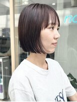 ナウアズ(now as.)&nbsp;ワイドバングボブ×暖色ピンクカラー【シン】