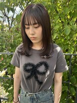 ツイギー 宮西店(TWiGGY) レイヤーカットに柔らかピンクブラウン