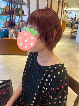 サラビューティーサイト 志免店(SARA Beauty Sight) 【あんStyle】ブリーチ有りのウルフにピンクベージュ！！