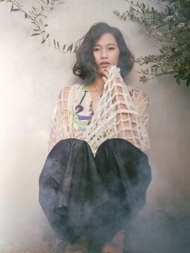 カバーヘア ブリス 大宮西口(COVER HAIR bliss) ひし形レイヤーカットボブパーマ韓国風ウェットヘアtk大宮