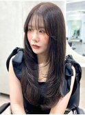 トレンドレイヤーうる艶ブルーブラック【chisato】