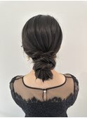 【ヘアセット】綺麗めシニョン