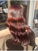 レッド/暖色カラー/近鉄奈良/奈良/髪質改善/赤/チェリーレッド