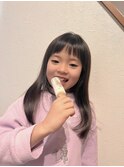 オン眉前髪カット