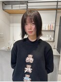 小顔/ネビージュ/ボブルフ/黒髪/ワンレン/銀座