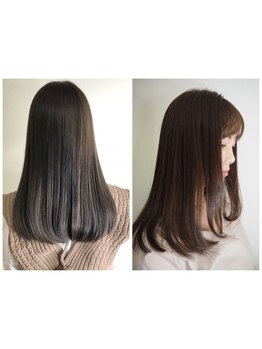 縮毛矯正・酸性ストレート*大切な髪への負担を最小限に抑え、ナチュラルストレートへ導く[柏/柏駅]