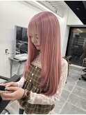 イメチェン/ホワイトブロンド/外ハネボブ/美髪/栄