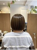 【L by first】毛量を抑えたミニマムボブ