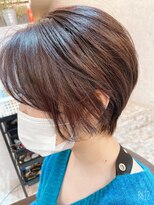 シンミシエル 京都北野白梅町(shinmiciel)&nbsp;ナチュラルショート前髪ありイメチェン30代40代50代60代ショート