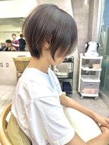 ミィ 浦和(mee)&nbsp;透明感カラー ボブ 前髪 ショート カラー ブリーチ&ダブルカラー