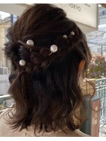 アリアバイエクラート 新宿南口店(ARiA by ECLART)&nbsp;ハーフアップスタイル