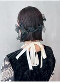 顔周りレイヤー韓国ヘア美髪くびれヘアミディアム_ba555933