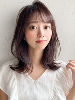 リヤン 表参道(lyann)&nbsp;前髪うるツヤデジタルパーマくびれヘア暗めカラー#313f0913