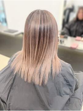 O-TETEバレイヤージュミルクティーカラー髪質改善カラー小倉戸畑