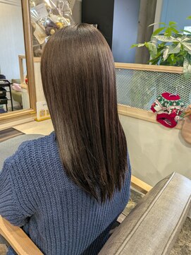 透明感カラー×アッシュグレージュ