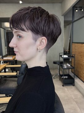 パーク 代官山(PARK) ボブウルフハッシュカットショートウルフボブ小顔カット刈り上げ