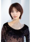 ソフトウルフ前髪ありベージュボブ 外はね【AIN.表参道】川原
